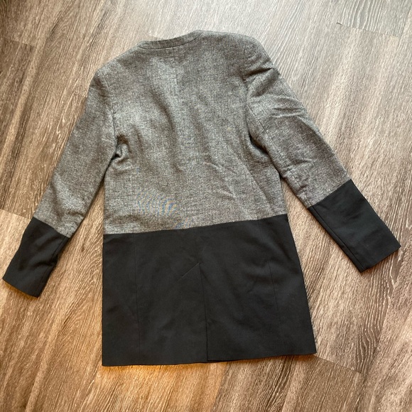 French Connection Mid Length Color Block Blazer Jacket - Picture 8 of 13